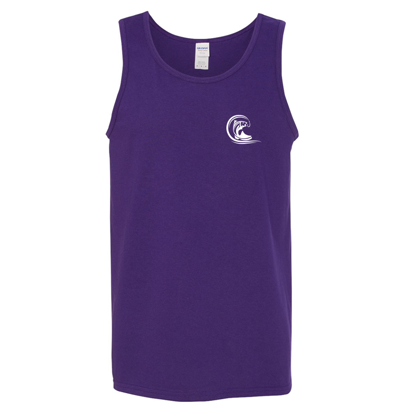 Unisex Purple Cotton Tank Top